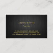 Fotograf Gold Monogramm Fotografie Visitenkarte (Rückseite)