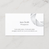 Fotograf Gray Beach Seashells Fotografie Visitenkarte (Rückseite)