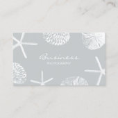Fotograf Gray Beach Seashells Fotografie Visitenkarte (Vorderseite)