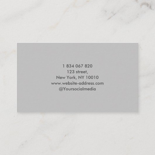 Fotograf Gray Gradient Visitenkarte (Rückseite)