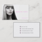 ★ Fotograf-Hairstylist-Modell modernes Headshot ★ Visitenkarte (Vorne/Hinten)