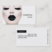 ★ Fotograf-Hairstylist-Modell modernes Headshot ★ Visitenkarte (Vorne/Hinten)