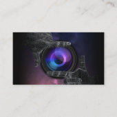 Fotograf Hand Gerahmt Camera Fotografie Visitenkarte (Vorderseite)