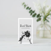 Fotograf Holding Camera Elegante Fotografie Bu Visitenkarte (Stehend Vorderseite)