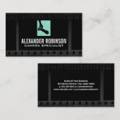 Fotograf-Holding-Kamera | Hintergrund Visitenkarte (Vorne/Hinten)