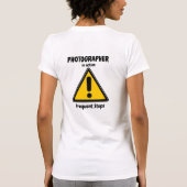 Fotograf in Aktion T-Shirt (Rückseite)