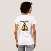 Fotograf in Aktion T-Shirt (Schwarz voll)