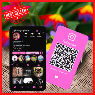 Fotograf Instagram QR-Code Visitenkarte