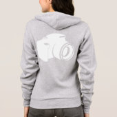 Fotograf-Jacke mit Kamera-an Rückseite Hoodie (Rückseite)