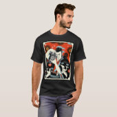 Fotograf Japanisch Samurai Warrior Armor Sword T-Shirt (Vorne ganz)