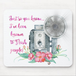 Fotograf-Kamera-Blitz Mousepad