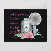 Fotograf-Kamera-Blitz Postkarte (Vorderseite)