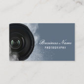 Fotograf Kamera Dusty Blue Fotografy Visitenkarte (Vorderseite)