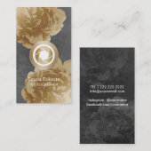 Fotograf-Kamera-Goldblumenphotographie Visitenkarte (Vorne/Hinten)