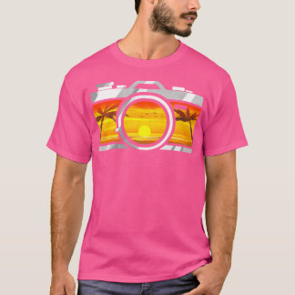 Fotograf Kamera Sonnenuntergang Fotografie T-Shirt