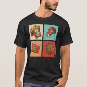 Fotograf Kamera Vintage-Fotografie Kunst Männer T-Shirt