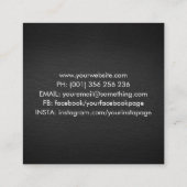 Fotograf - Kamerafahrt - Aquarell Quadratische Visitenkarte (Rückseite)