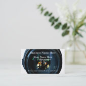 Fotograf-Kameraobjektiv-Visitenkarten Visitenkarte (Stehend Vorderseite)