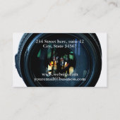 Fotograf-Kameraobjektiv-Visitenkarten Visitenkarte (Rückseite)
