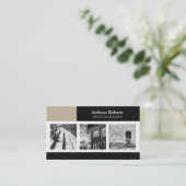 Fotograf-Klasse Elegante benutzerdefinierte Visite Visitenkarte (Stehend Vorderseite)