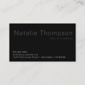 Fotograf Künstler Beruflich Minimalistisch Moderne Visitenkarte (Vorderseite)