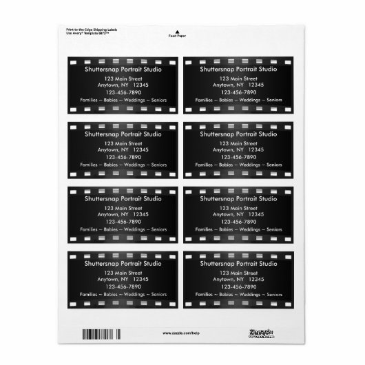 Fotograf-Label (Vorne)