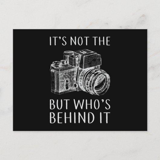 Fotograf Lens Camera Funny Gift Postkarte (Vorderseite)