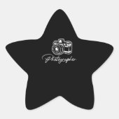 Fotograf Lens Cameraman Focus Fotograf Stern-Aufkleber (Vorderseite)