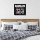 Fotograf Life - Funny Fotografy Checklist Leinwanddruck (Insitu (Schlafzimmer))