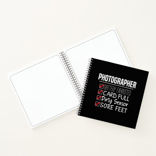 Fotograf Life - Funny Fotografy Checklist Notizblock (Innenseite)