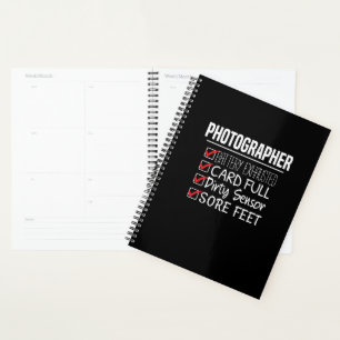 Fotograf Life - Funny Fotografy Checklist Planer