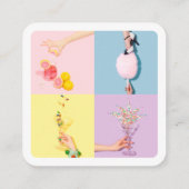 Fotograf Logo minimalistisch Fotografie weiß Telefonnummerkarte (Rückseite)