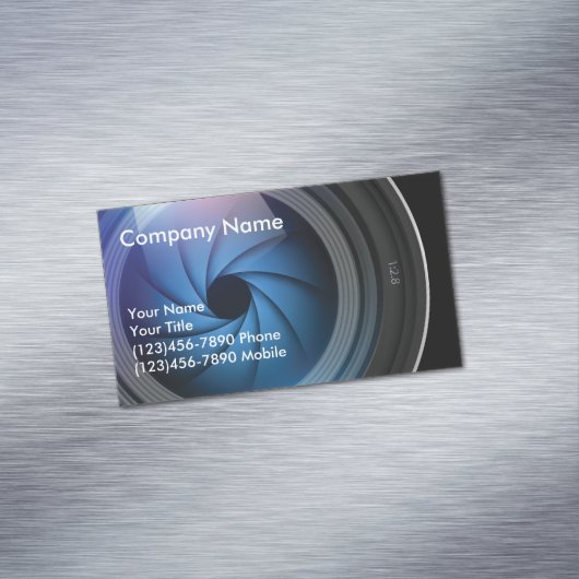 Fotograf Magnetische Visitenkarte (Beispiel)