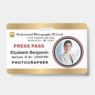 Fotograf Medienmitarbeiter Presseausweis Ausweis