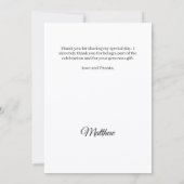 Fotograf Meilenstein Geburtstag Männer Dankeskarte (Rückseite)