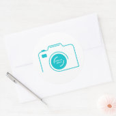 Fotograf Merch | Geboren zu Aufklebern Runder Aufkleber (Umschlag)
