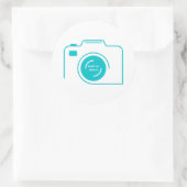 Fotograf Merch | Geboren zu Aufklebern Runder Aufkleber (Tasche)
