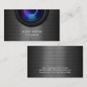 Fotograf Metallic Camera Fotografie Visitenkarte (Vorne/Hinten)