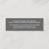 Fotograf Mini Visitenkarte (Rückseite)