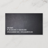 Fotograf Minimalistische Fett-Textfotografie Visitenkarte (Rückseite)