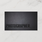 Fotograf Minimalistische Fett-Textfotografie Visitenkarte (Vorderseite)