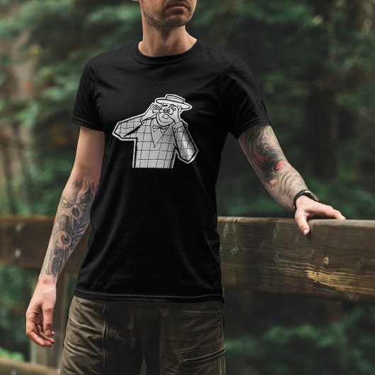 Fotograf mit Vintager Karikatur einer Spitzenkamer T-Shirt