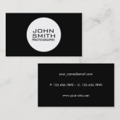 Fotograf Moderne Berufliche Schlichte Einfache Visitenkarte (Vorne/Hinten)