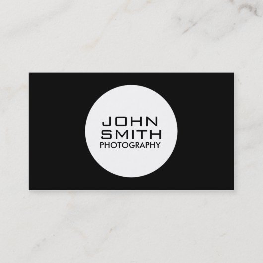Fotograf Moderne Berufliche Schlichte Einfache Visitenkarte (Vorderseite)