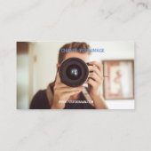 Fotograf-moderne Fotografie-Visitenkarte Visitenkarte (Rückseite)