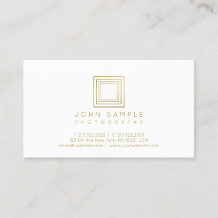 Fotograf-moderne Goldblick-Fotografie stilvoll Visitenkarte
