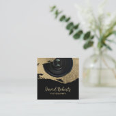 Fotograf Moderne Goldreschbahn Fotografie Quadratische Visitenkarte (Stehend Vorderseite)