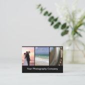 Fotograf-moderne Hochzeit Visitenkarte (Stehend Vorderseite)