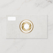 Fotograf Moderne Kamera Elegante Fotografie Visitenkarte (Vorderseite)