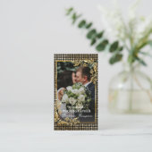 Fotograf Moderne Schwarz & Gold Fotografie Visitenkarte (Stehend Vorderseite)